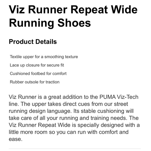 NWT: Puma Viz Runner Repeat - Picture 6 of 7